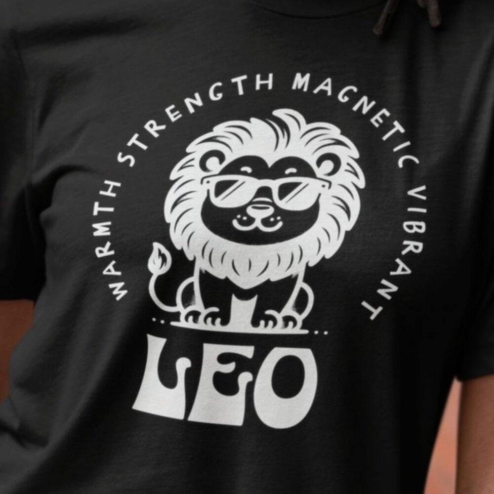 Leo Zodiac T-shirt, Leo Qualities Tee, Leo Sign shirt, Sun Sign shirt, Astrology